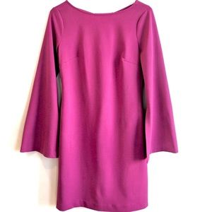 DONNA MORGAN purple bell sleeve dress 2